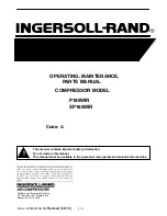 Ingersoll-Rand P185WIR Operating, Maintenance & Parts Manual предпросмотр