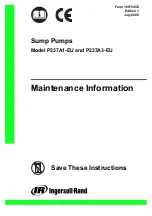 Ingersoll-Rand P237A1-EU Maintenance Information предпросмотр