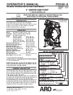 Предварительный просмотр 1 страницы Ingersoll-Rand PD30X-X Operator'S Manual