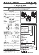 Ingersoll-Rand PE10P-A0S Series Operator'S Manual предпросмотр