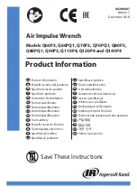 Preview for 1 page of Ingersoll-Rand Q110P4 Product Information