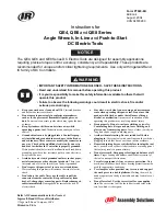 Ingersoll-Rand QE4 Series Instructions Manual предпросмотр