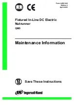 Предварительный просмотр 1 страницы Ingersoll-Rand QM5 Series Maintenance Information