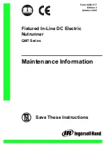 Предварительный просмотр 1 страницы Ingersoll-Rand QM7 Series Maintenance Information