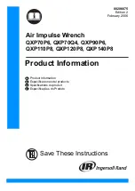 Предварительный просмотр 1 страницы Ingersoll-Rand QXP110P8 Product Information