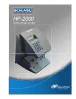 Ingersoll-Rand SCHLAGE HP-2000 User Manual preview
