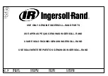 Preview for 29 page of Ingersoll-Rand Sierra H 100 Operation And Maintenance Manual With Parts Catalogue