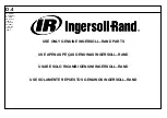 Preview for 34 page of Ingersoll-Rand Sierra H 100 Operation And Maintenance Manual With Parts Catalogue