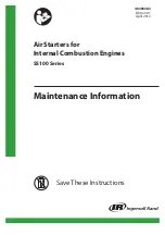 Preview for 1 page of Ingersoll-Rand SS100 Series Maintenance Information