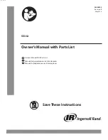 Предварительный просмотр 1 страницы Ingersoll-Rand SS3L3 Owner'S Manual And Parts List