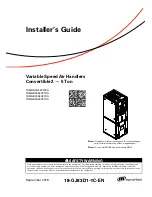 Ingersoll-Rand TAMGB0A24V21DA Installer'S Manual preview