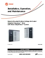 Ingersoll-Rand TRANE AFDJ Installation, Operation And Maintenance Manual preview