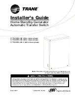 Предварительный просмотр 1 страницы Ingersoll-Rand Trane TR15REG-DB Installer'S Manual