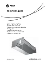 Preview for 1 page of Ingersoll-Rand Trane UniTrane DFE 1 Technical Manual