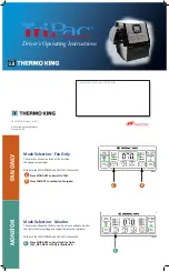 Предварительный просмотр 1 страницы Ingersoll-Rand TriPac Thermo King Operating Instructions