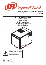 Preview for 1 page of Ingersoll-Rand UP6 15HP Option Manual