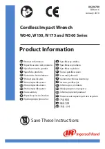 Ingersoll-Rand w040 series Product Information preview