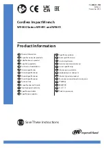 Ingersoll-Rand W9000 Series Product Information предпросмотр