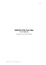 Preview for 3 page of Ingeteam INGECON SUN 1000TL U B360 Installation And Operation Manual