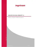 Preview for 1 page of Ingeteam Ingecon Sun 15U 208 Installation And Operation Manual