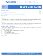 Ingics iBS04 User Manual preview