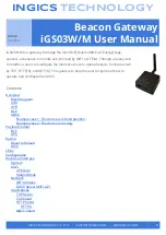 Preview for 1 page of Ingics iGS03M User Manual