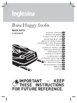 Inglesina Base Huggy Isofix Instruction Manual preview