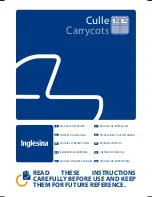 Inglesina Culle Carrycots Instruction Manual preview