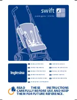 Inglesina swift Instruction Manual preview