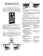 Preview for 10 page of Inglis 2225407 Refrigerator Use & Care Manual