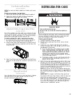 Preview for 15 page of Inglis 2225407 Refrigerator Use & Care Manual