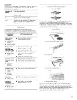 Предварительный просмотр 11 страницы Inglis IGE28301 Use & Care Manual