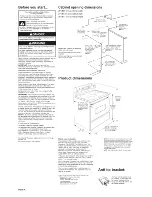 Preview for 2 page of Inglis IHP33802 Installation Instructions Manual