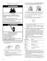 Preview for 6 page of Inglis IJ46001 Use & Care Manual