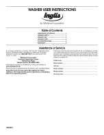 Preview for 1 page of Inglis IM46000 User Instructions