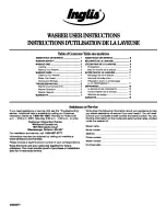 Preview for 1 page of Inglis IP4100 User Instructions