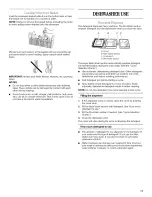 Предварительный просмотр 11 страницы Inglis IPC25052 Use & Care Manual