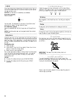 Предварительный просмотр 12 страницы Inglis ISU5846 Use And Care Manual