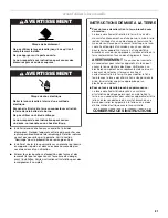 Предварительный просмотр 21 страницы Inglis ISU986 Use & Care Manual