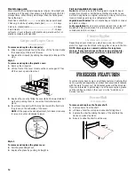 Предварительный просмотр 12 страницы Inglis TOP-MOUNT REFRIGERATOR Use & Care Manual