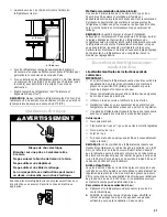 Preview for 21 page of Inglis TOP-MOUNT REFRIGERATOR Use & Care Manual