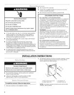 Preview for 6 page of Inglis WASHER User Manual