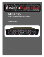 Ingram Engineering MPA685 Owner'S Manual preview