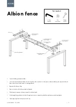 Preview for 2 page of inhouse ALBION FENCE Assembly Manual