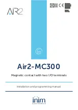 INIM Electronics Air2-MC300 Installation And Programming Manual preview