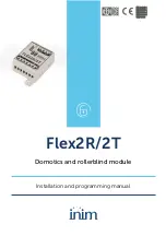 Preview for 1 page of INIM Flex2R Installation And Programming Manual