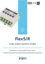 Preview for 1 page of INIM Flex5/R Installation And Programming Manual