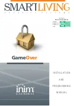 Preview for 1 page of INIM GameOver SmartLiving 1050 Installation And Programming Manual