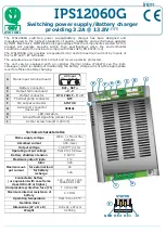 Preview for 4 page of INIM IPS12060G Manual