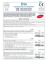 Preview for 1 page of INIM IRIS ID200 User Manual